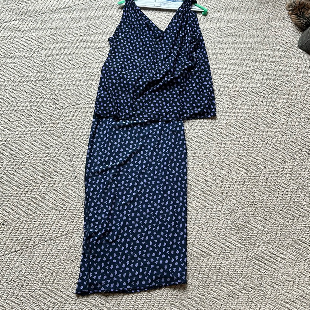 Cabi floral pattern skirt and tank